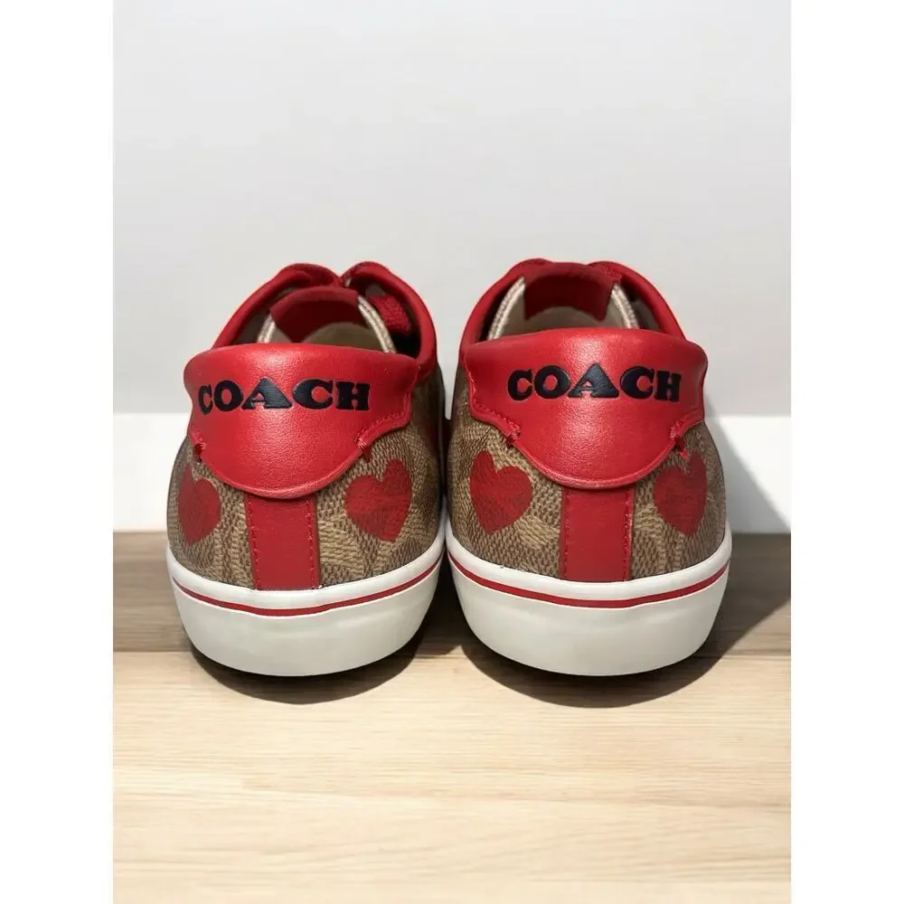 Coach C9056 CitySole Skate Sneaker With Heart Print – Size 8.5B